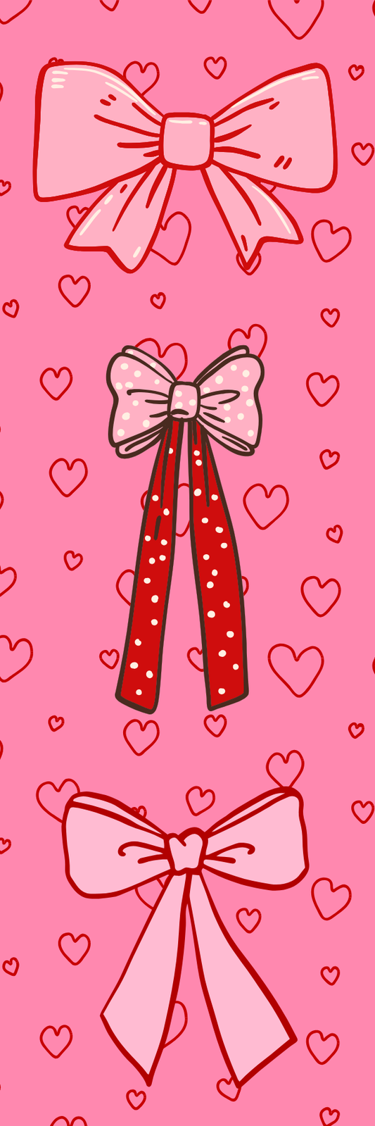 Bows and Hearts bookmark