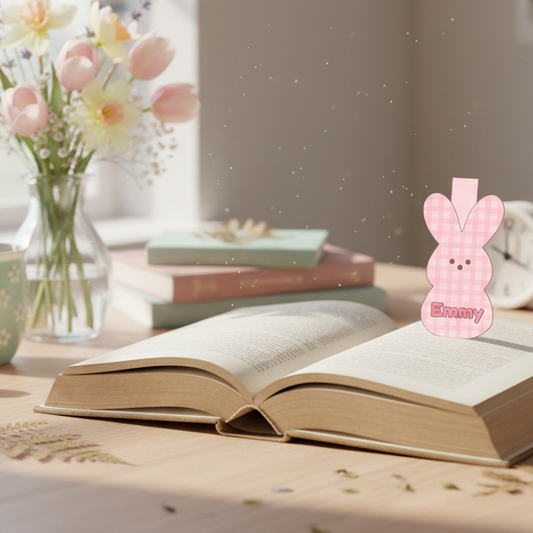 Spring Bunny Peep Magnetic Bookmark