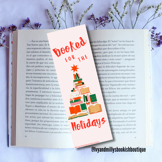 Booked for the Holidays Bookmark