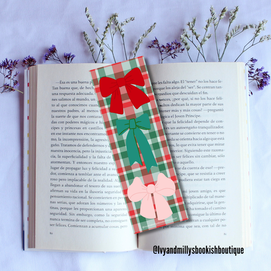 Christmas Bows Bookmark
