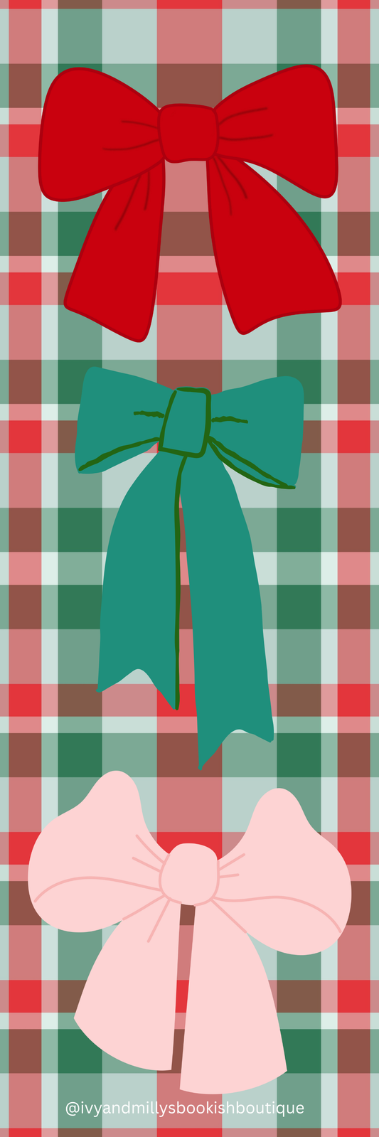 Christmas Bows Bookmark