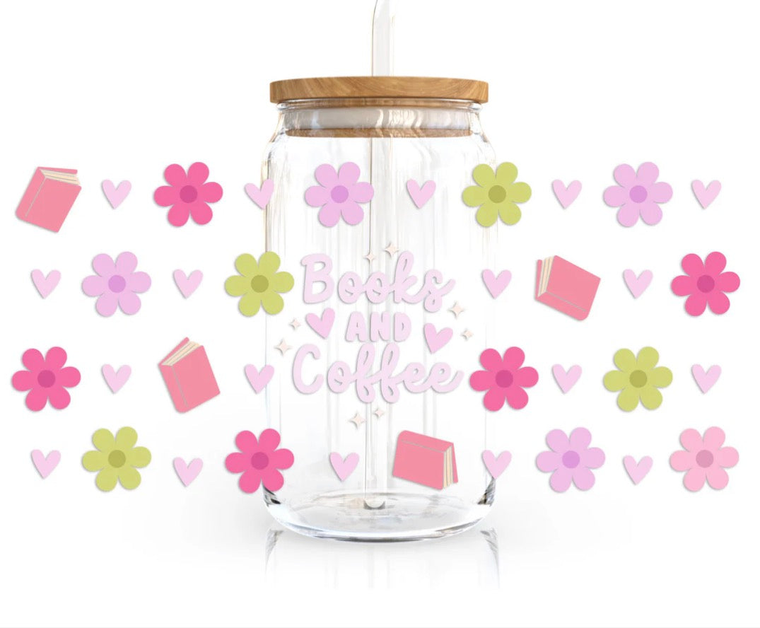 16oz Bookish Glass Can Cups