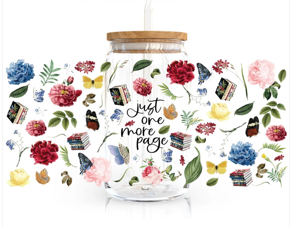 16oz Bookish Glass Can Cups