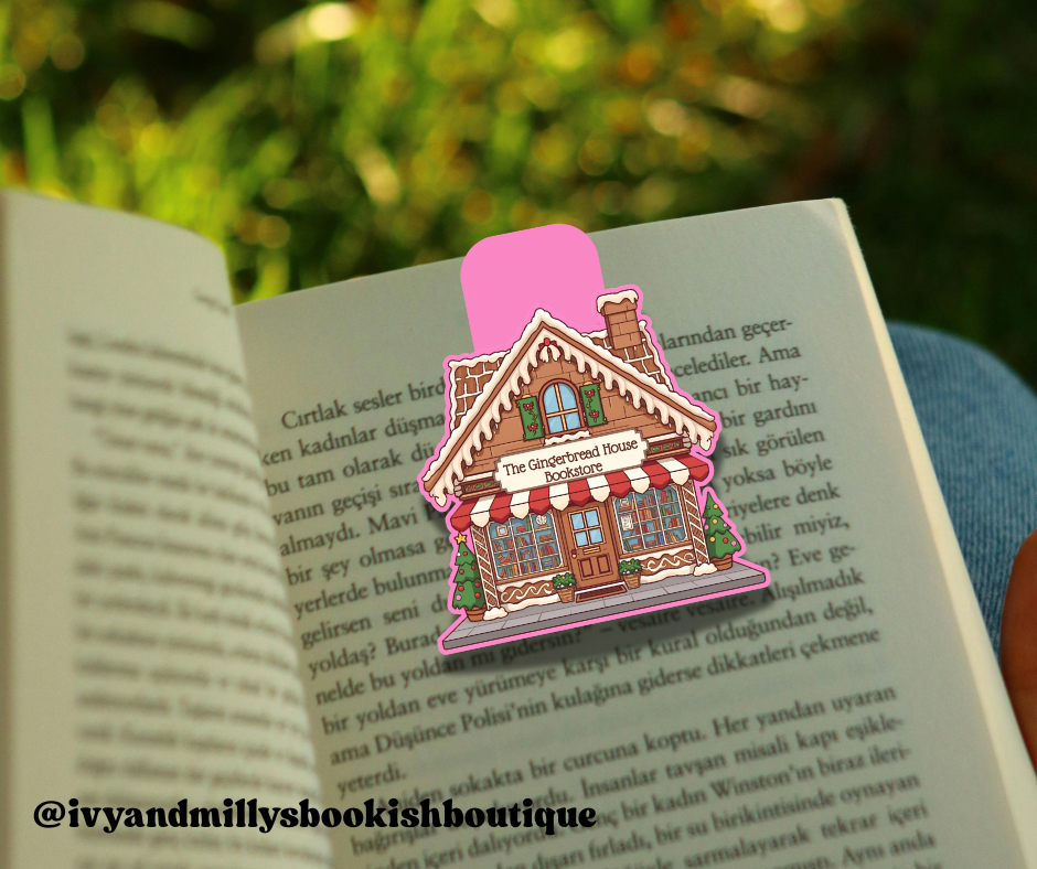 Gingerbread House Bookshop Magnetic Bookmark