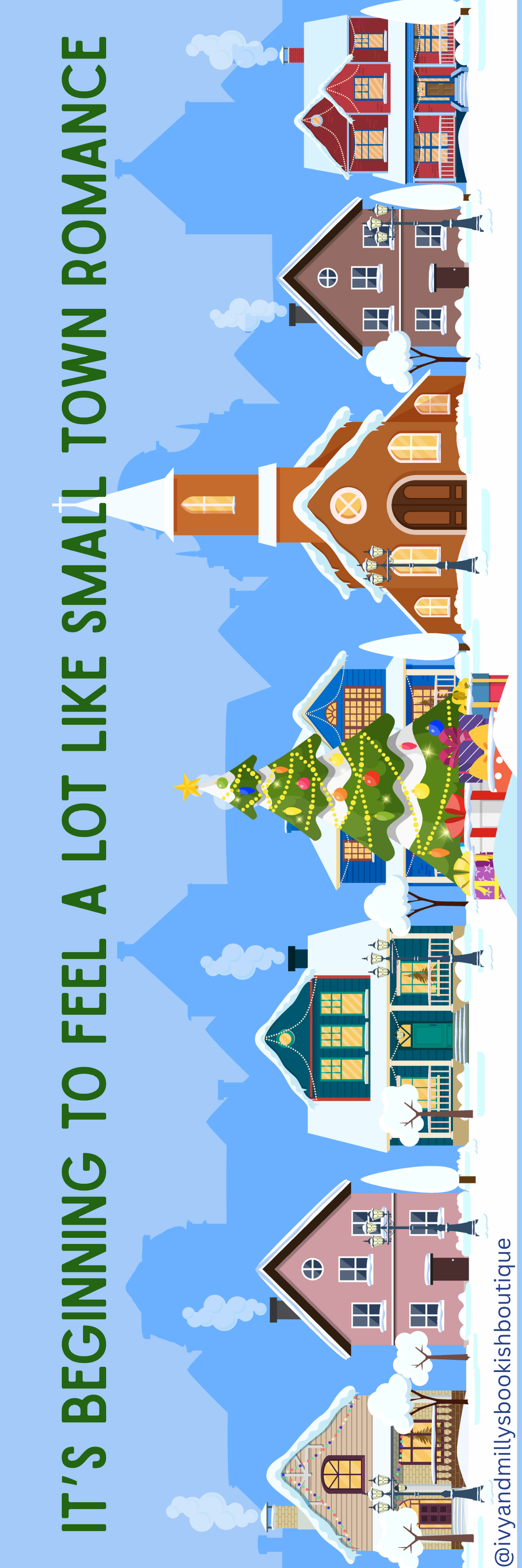 Small Town Romance Holiday Bookmark